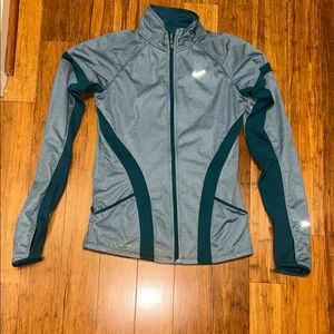 Nike Women's Gray and Teal Jacket